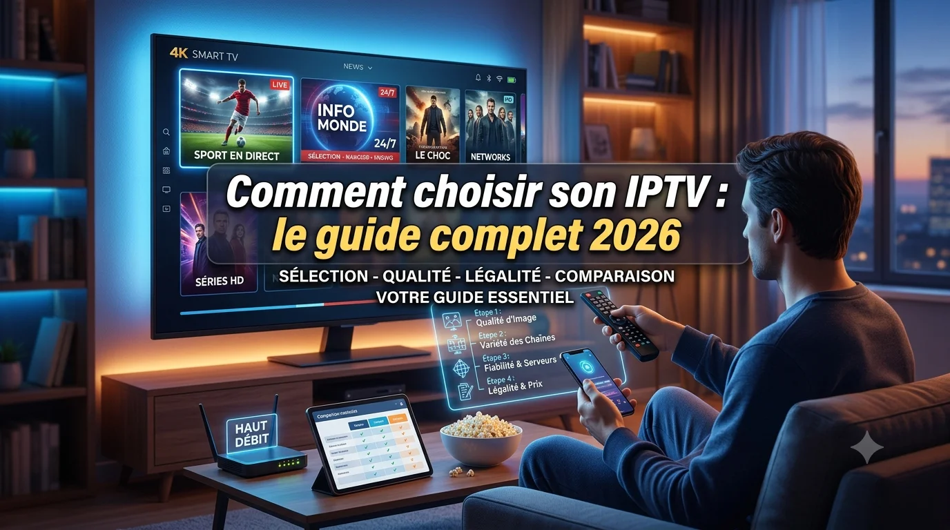 Comment choisir son IPTV — critères pour sélectionner le meilleur abonnement IPTV